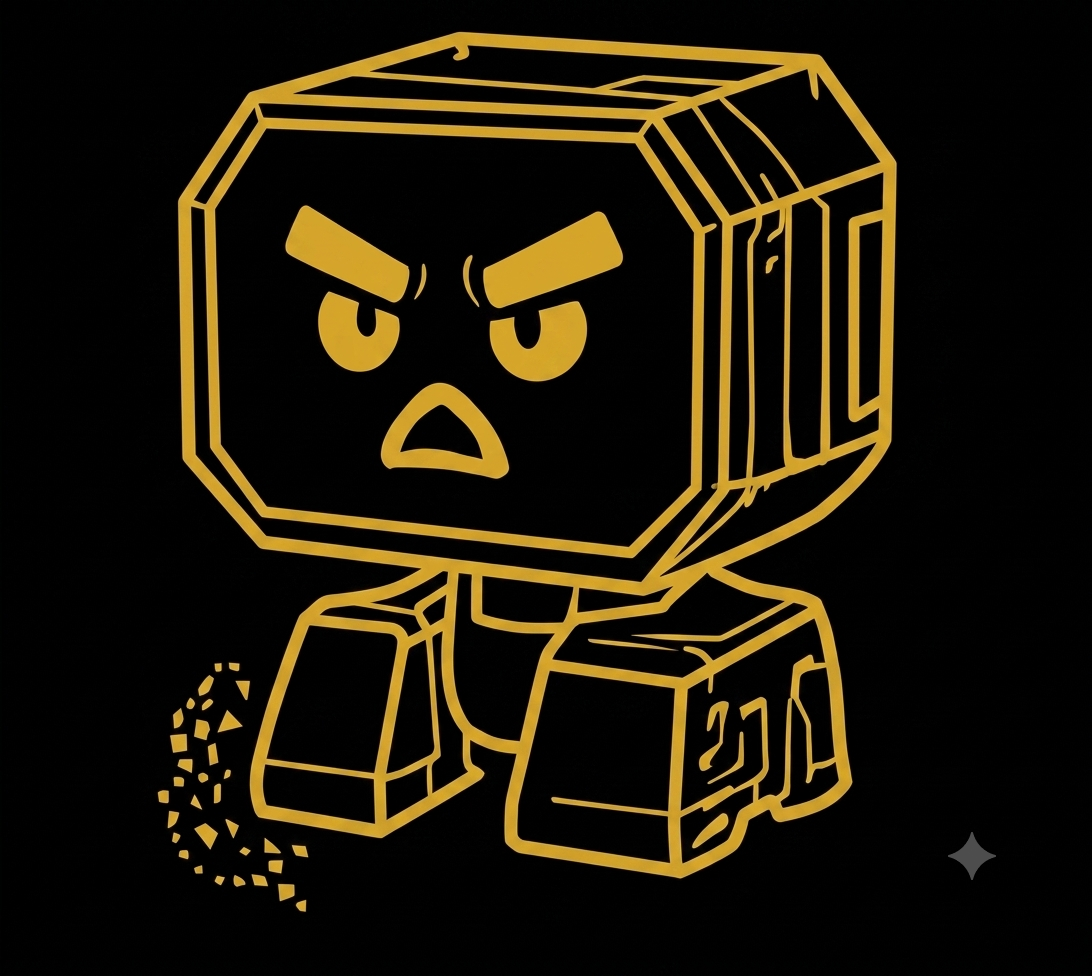 金色线稿 Evilbot Founding Humans 任务形象